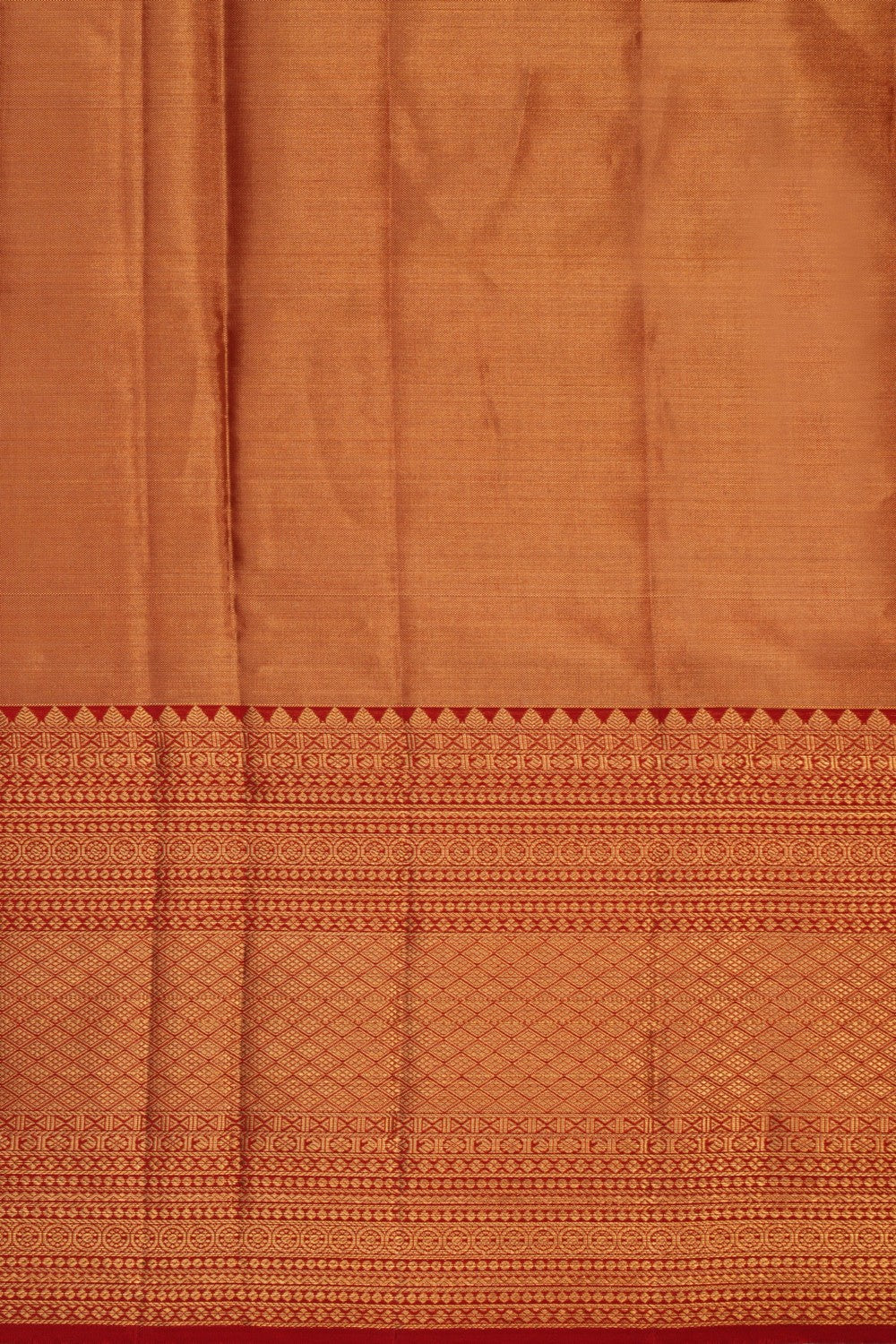 Image of Kanchipattu Gold Tissue Brocade A Rich, Luminous Sheen Saree